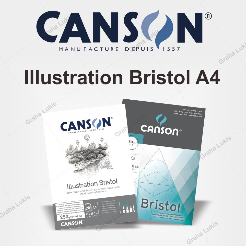 

Buku Gambar Canson Bristol Pad 25 GSM A3 A4 ART N3U3