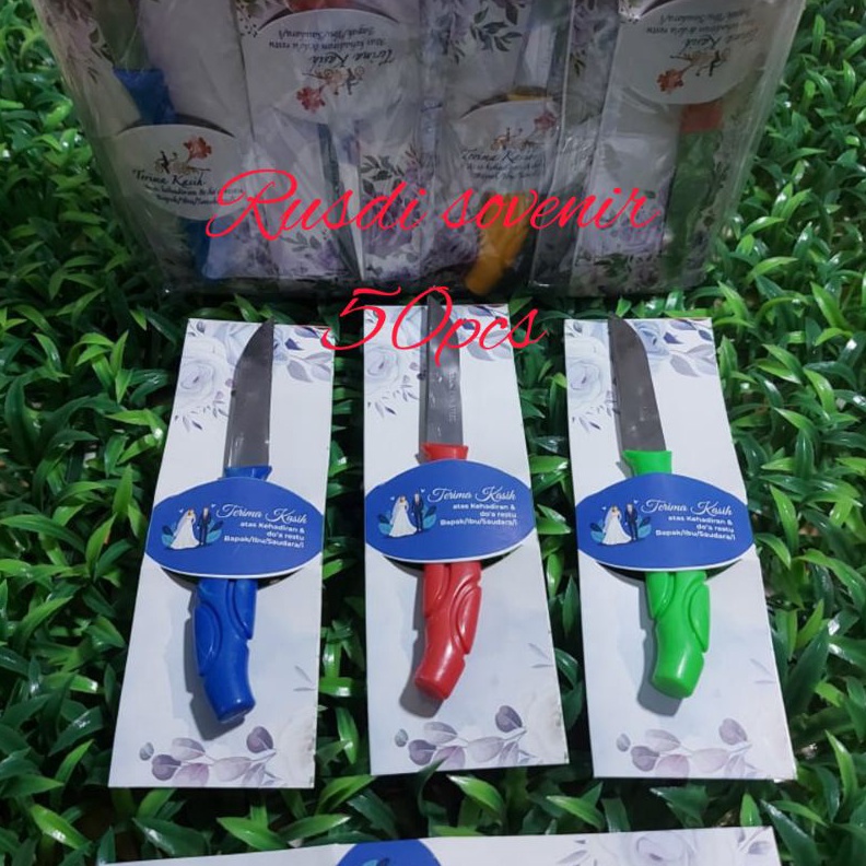 

Souvenir pisau iris pakai kertas kemas plastik 5PCS ART L9M5