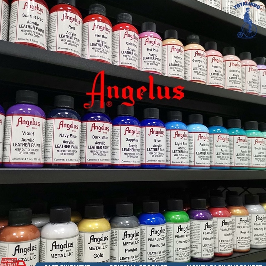 

Angelus Acrylic Leather Paint 4 oz 118ml Cat Khusus Kulit Rubber Sol Sepatu Tas Jok Mobil Sofa ART Y3H8