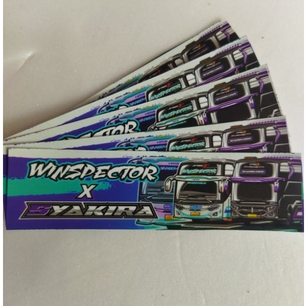 

stiker winsfektor x Syakira vinil anti air 1 pcs