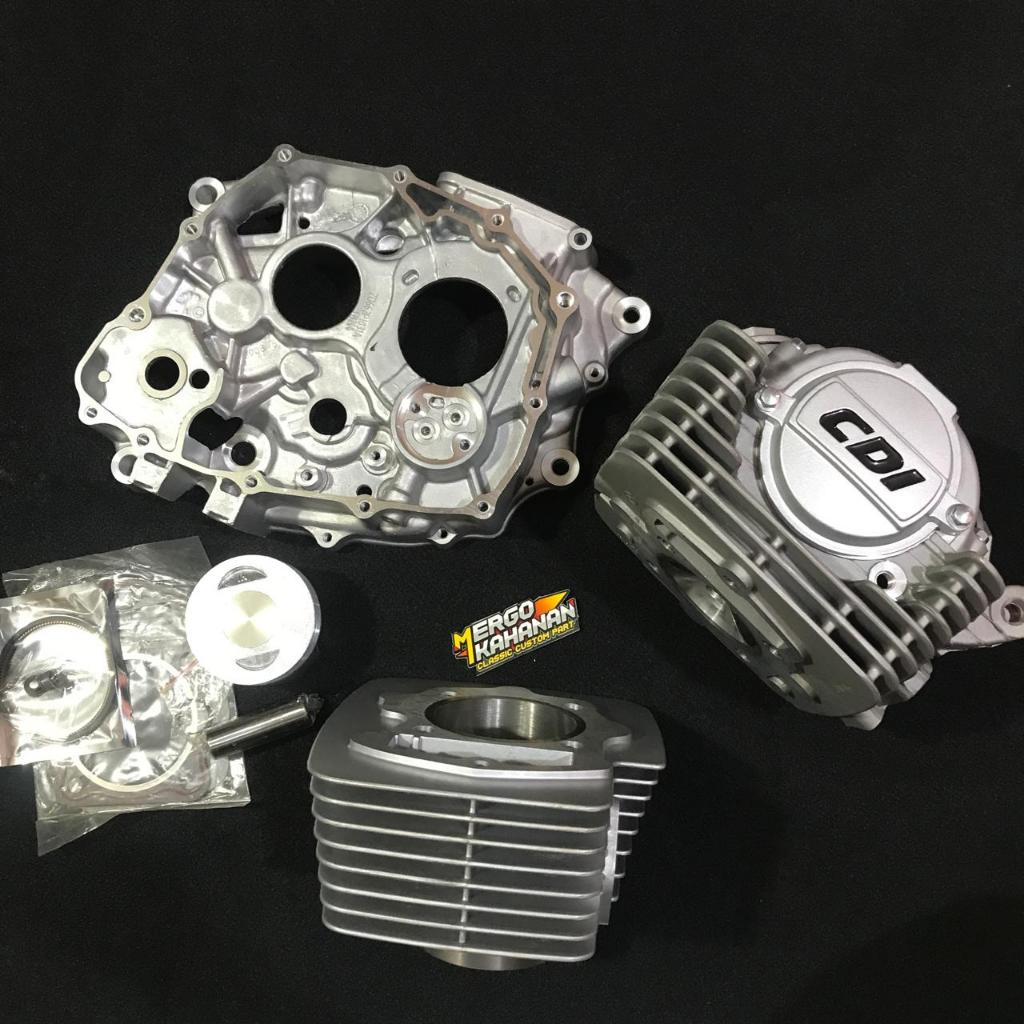 Paket Bore Up JAGUAR CB GL MP Tiger 250cc Blokop Jaguar Bureng kop Blok Head Krengkes Kanan isi komp