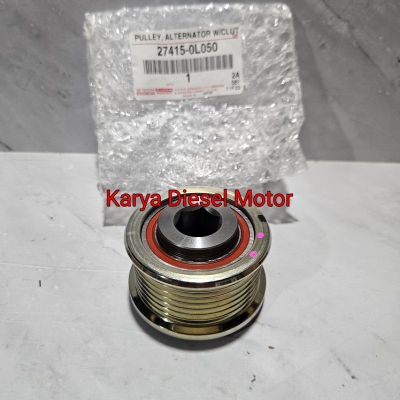 Pulley Puli Alternator / Pulley Dinamo Cas Alternator Toyota Hilux Revo Innova Reborn Fortuner VRZ H