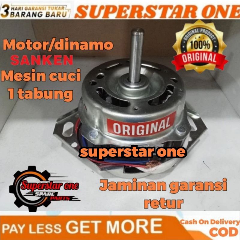 dinamo/motor mesin cuci Sanken 1 tabung ORIGINAL sanken