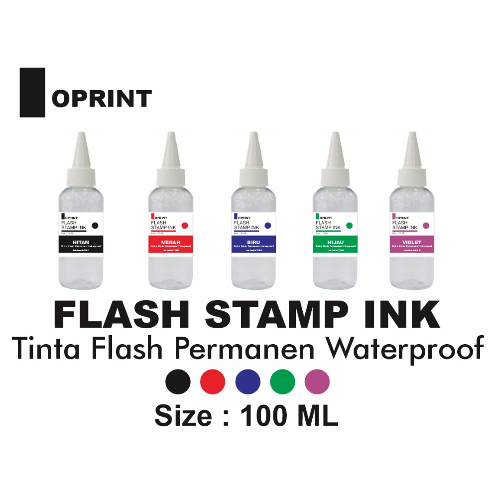 

Tinta Stempel Flash PLASTIK Permanen Waterproof 1 ml ART J9L3