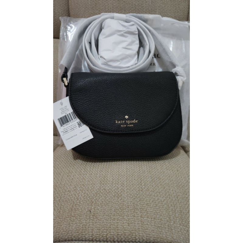 Tas Wanita KS Leila mini Flap Black leather