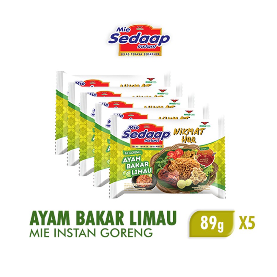 

SALE Sedaap Mie Instan Ayam Bakar Limau Bag 89 gr x5