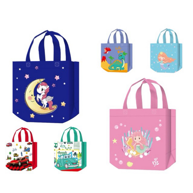 

[ SJB ] Tas Souvenir Ulang Tahun Anak Goodiebag Motif Kartun Premium paper bag ulang tahun paper bag kado tas kado