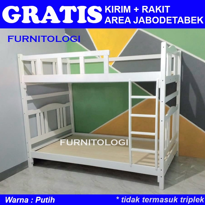 Ranjang Susun 2 uk 120x200 Tempat Tidur Tingkat Ranjang Tingkat Kayu Bunkbed