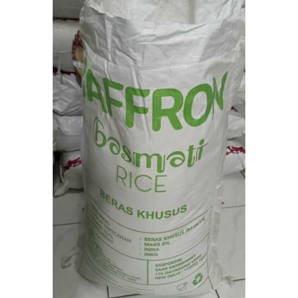 

Beras Basmati SAFFRON extra long basmati rice 3 KG kemasan repack