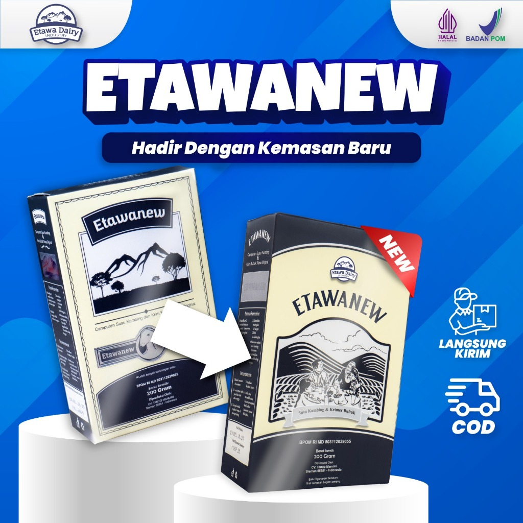 

Etawanew Platinum 200gr Original 100% - Susu Kambing Etawa Kualitas Terbaik