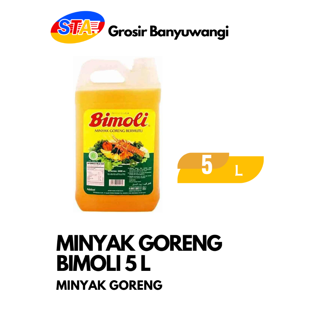 

[JATIM] BIMOLI 5 L | MINYAK GORENG JERIGEN