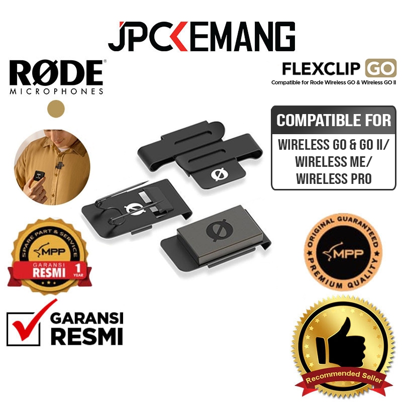 Rode FlexClip GO Set of Three Clips for Wireless GO II & Wireless GO Wireless ME Wireless PRO Flex C