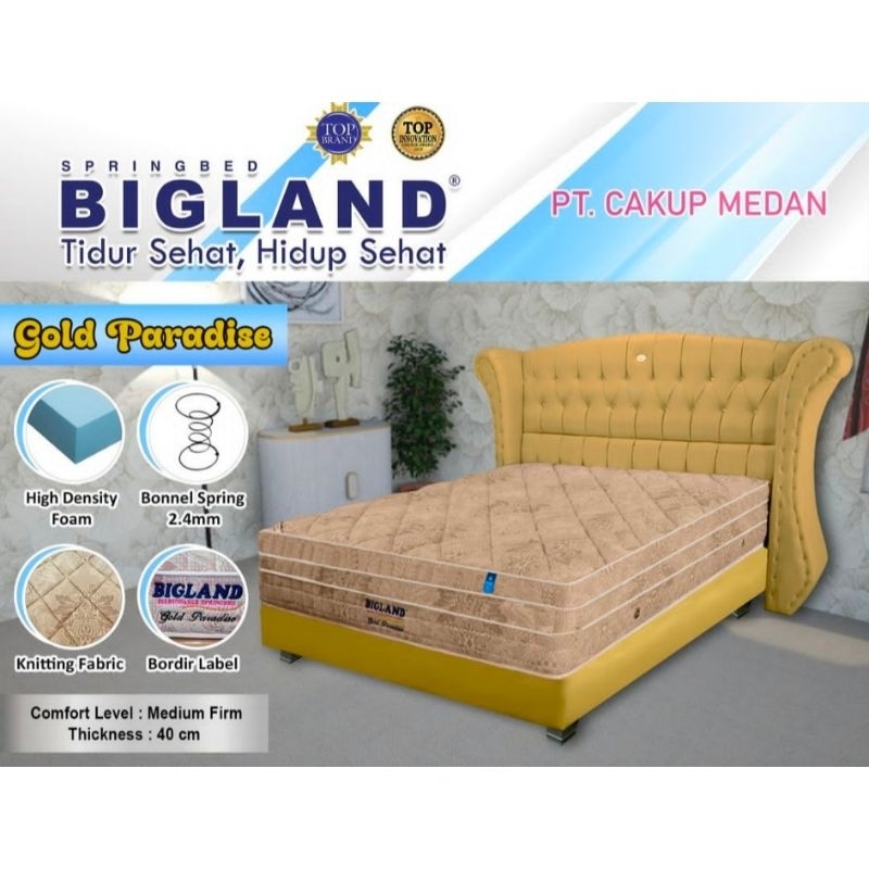 Springbed Bigland Type Gold Paradise Uk. 180X200 (Hanya Matras)