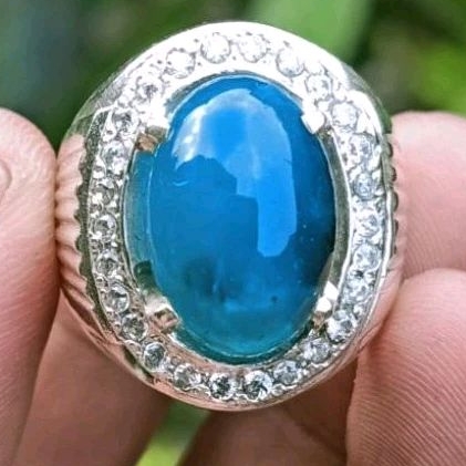 Cincin Batu Bacan Doko Lawas Kristal Natural