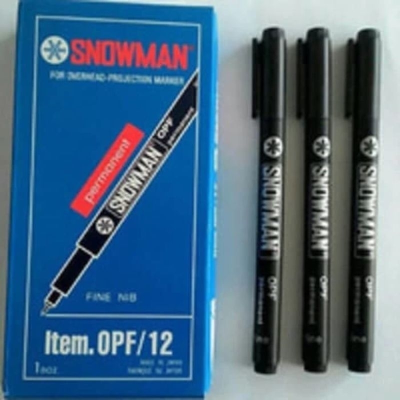 

Pens / spidol permanen opf (F) Snowman