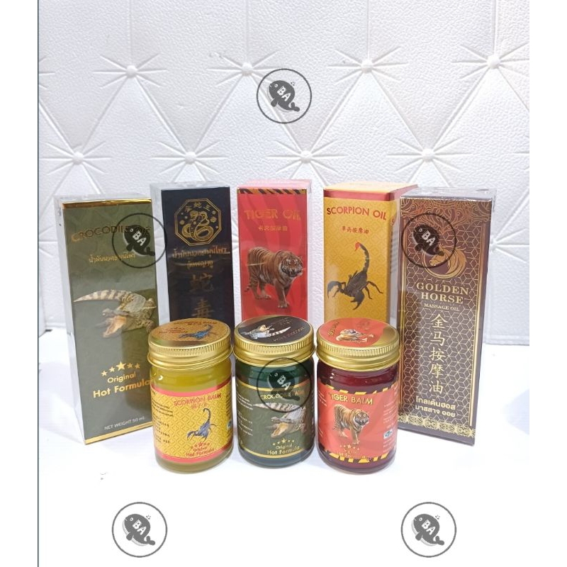 GREEN SEVEN ORIGINAL HOT FORMULA PALACE SNAKE , GOLDEN HORSE , TIGER OIL // minyak pijat semprot