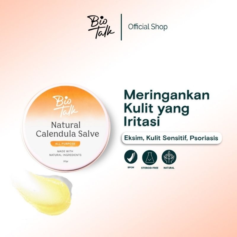 Biotalk Natural Calendula Healing Salve, Pereda Ruam, Bekas Luka New Original