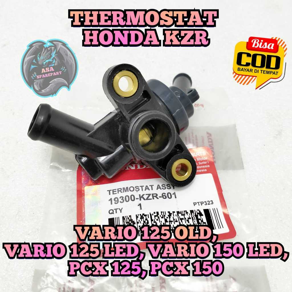 THERMOSTAT KZR KUALITAS ORIGINAL SPAREPART ONDERDIL MOTOR HONDA VARIO 125 OLD VARIO 125 led VARIO 15