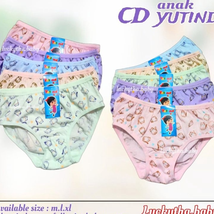 DISKON Yutind 1184  Celana dalam anak perempuan yutind 1184 fulk print  cd anak yutind motif  celana