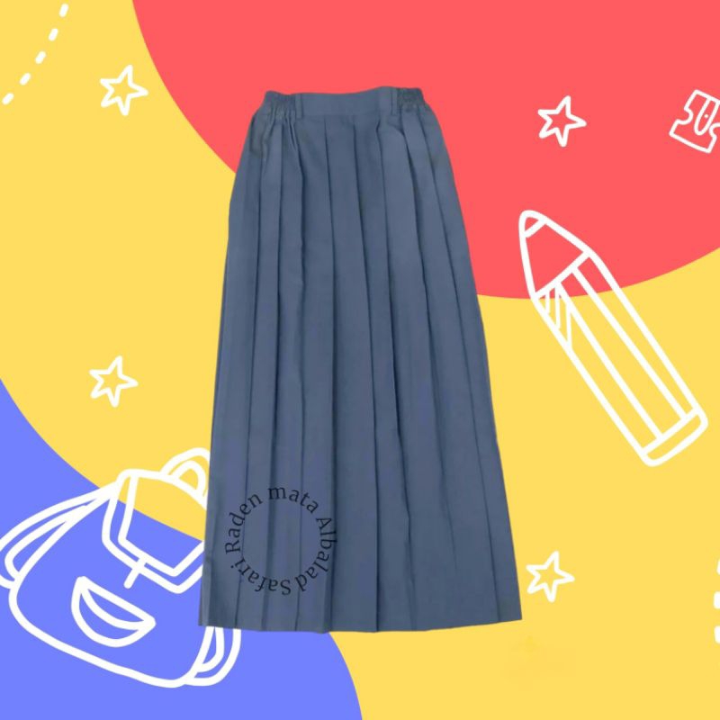 ROK PANJANG SMA ABU-ABU/ BAJU SEKOLAH/ BAJU SAFARI RADENMAT