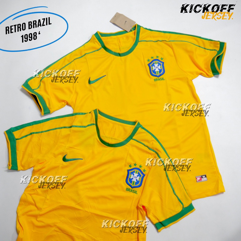 (RETRO) JERSEY BRAZIL HOME 1998 RETRO KLASIK