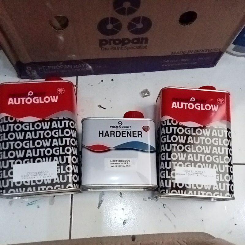 Clear Coat Autoglow Hs 2010 / Clear Autoglow 2010 + Tiner Pu / Clear Coat Mobil dan Motor / Antigore