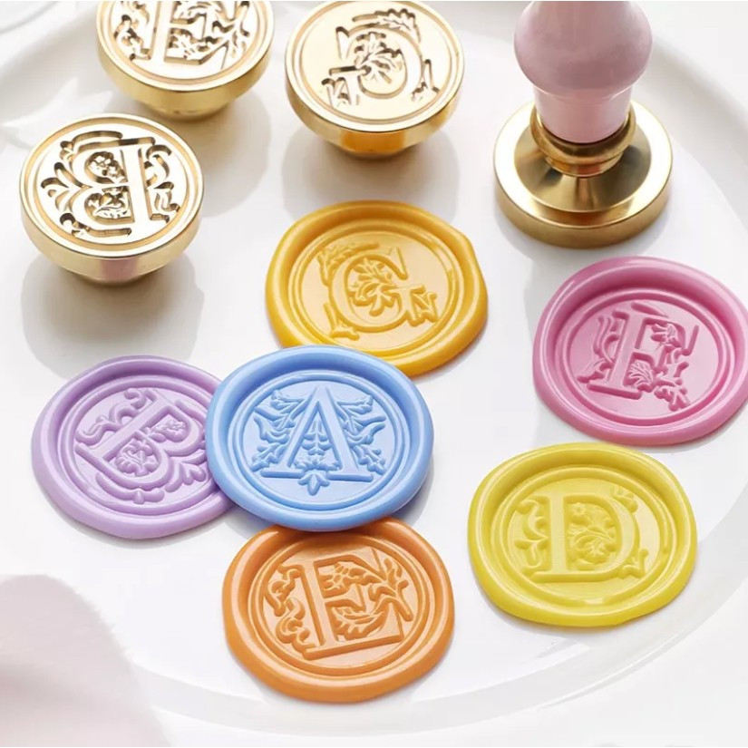 

Alphabet Wax Seal Coin - Stempel Lilin Inisial Huruf A-Z 1pc