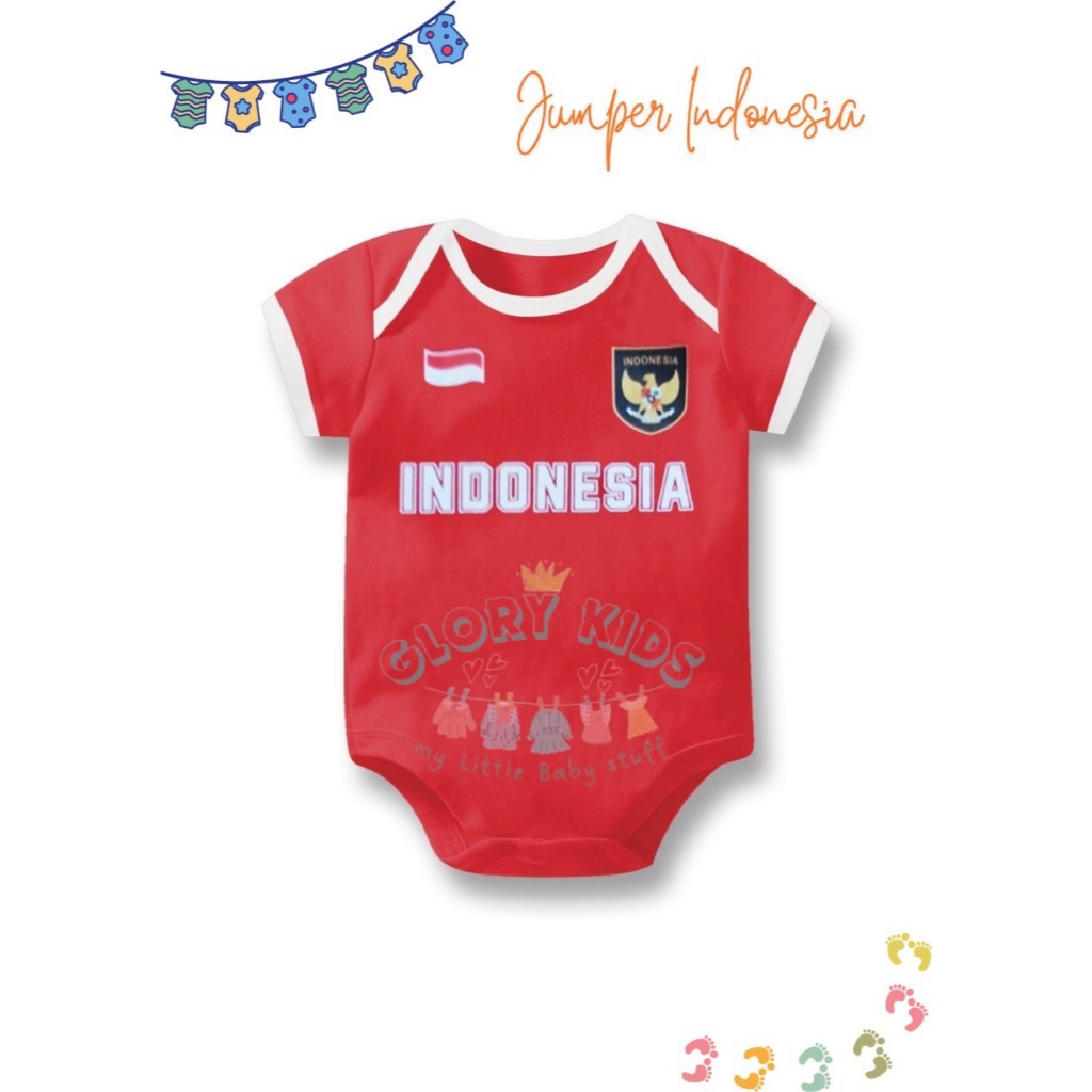 Jumper Bola Bayi Timnas Indonesia / Baby Jumper Bayi Timnas Garuda Indonesia / Baju Baby