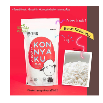 

Konnyaku Rice Beras Konyaku Shirataki Ketogenic Diet Keto 1 Kg