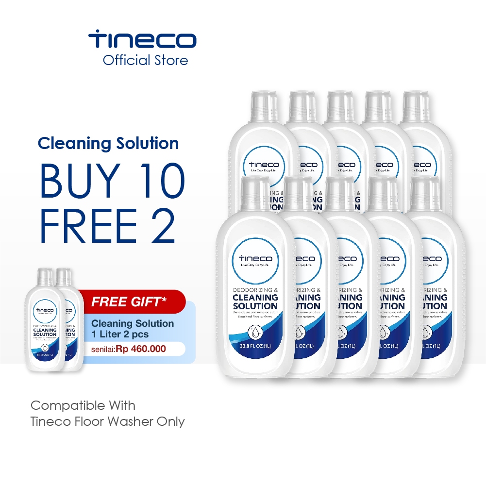 [BUNDLING] 10PCS Tineco Deodorizing and Cleaning Solution Cairan Pel Pembersih Lantai 1 Liter