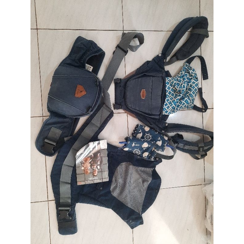 PRELOVED I-ANGEL HIPSEAT NAVY / I-ANGEL HIPSEAT BABY CARRIER / GENDONGAN BABY BY I-ANGEL / HIPSEAT B