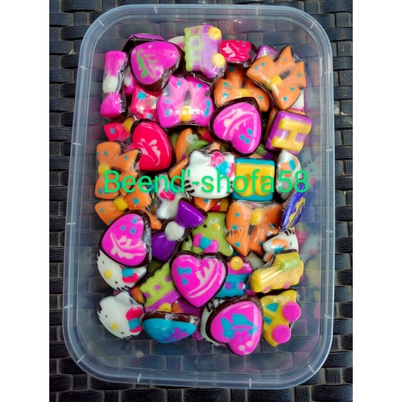 

PAKET USAHA 100 pcs mix cokelat karakter imut