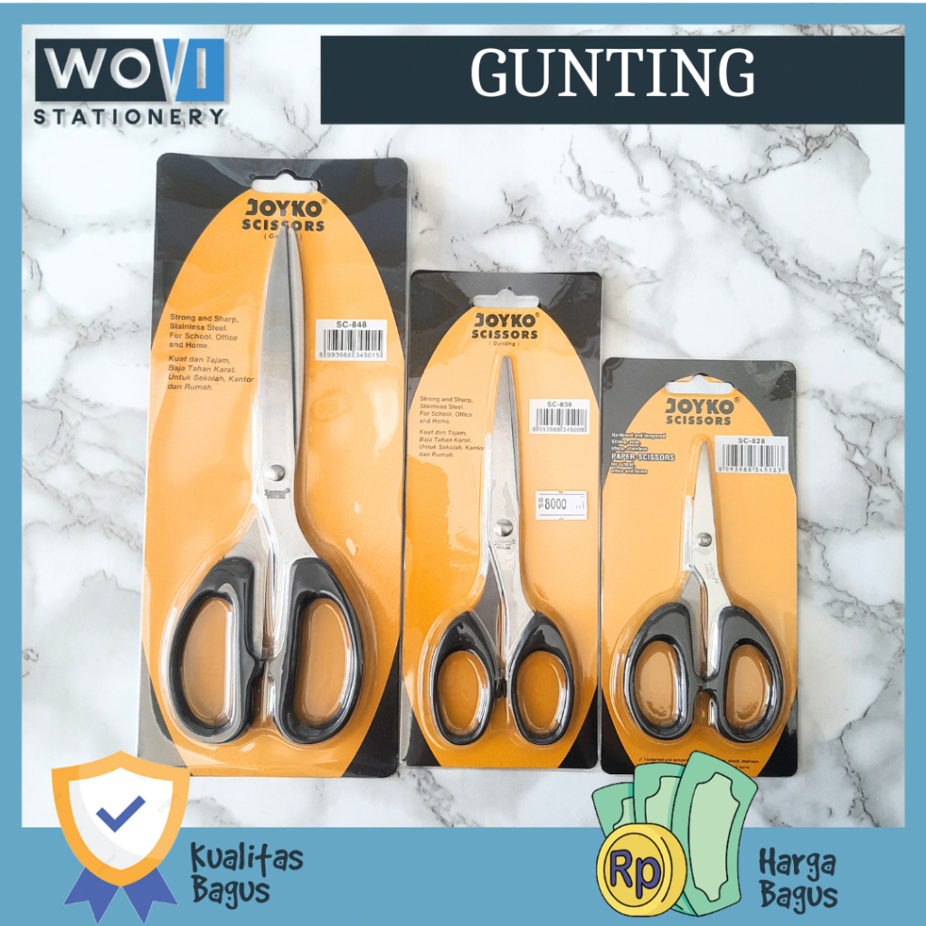 [PCS] Gunting Joyko / Gunting Kecil Joyko / Gunting Sedang Joyko / Gunting Besar Joyko