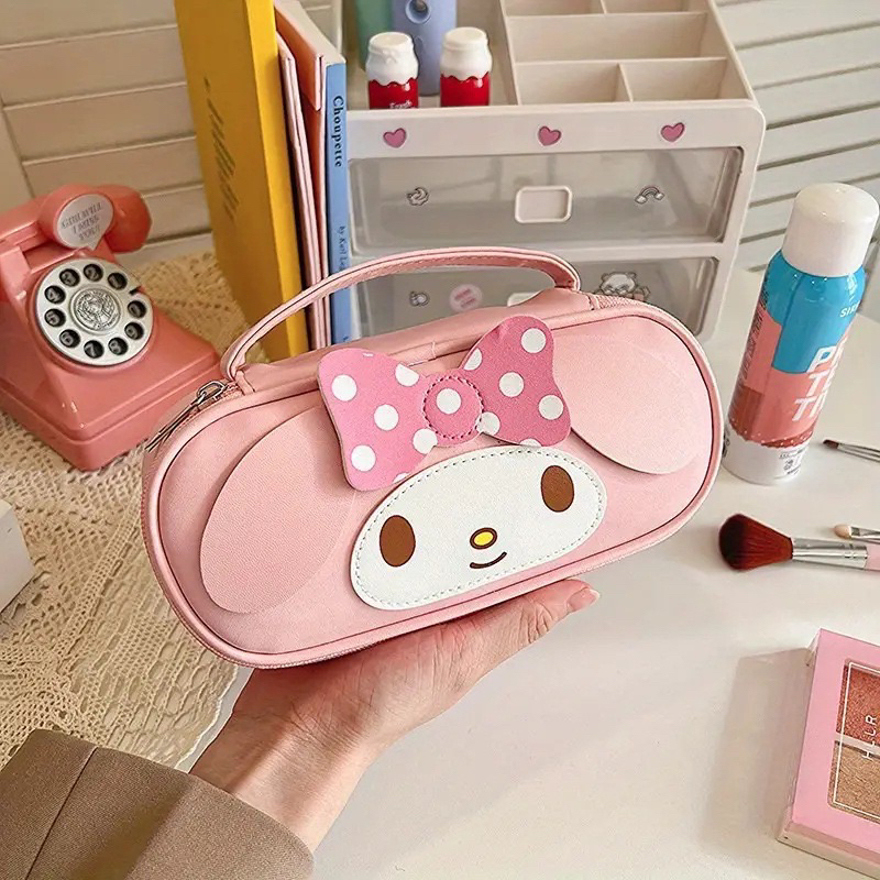 

HenJO Tempat Pensil Sanrio 3D PU Leather Kotak Pensil Melody Kuromi Cinnamoroll