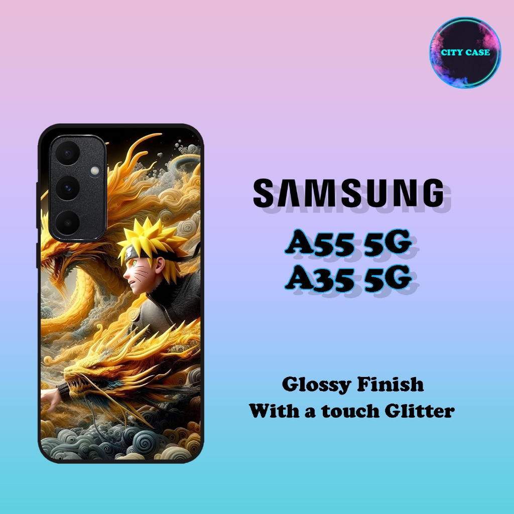 CUSTOM CASE GLOSSY ALL TYPE SAMSUNG A35 5G - A55 5G MOTIF ANIME NARUTO [ PF60 ]