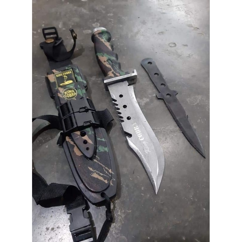 PISAU KING COBRA SURVIVAL HIKING BERBURU JELAJAH HUTAN ATAU RIMBA