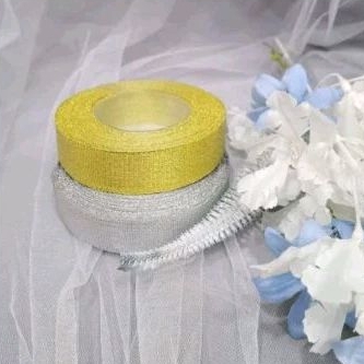 

Pita Glitter gold & silver ± 30 yard /pita hempers/pita money cake