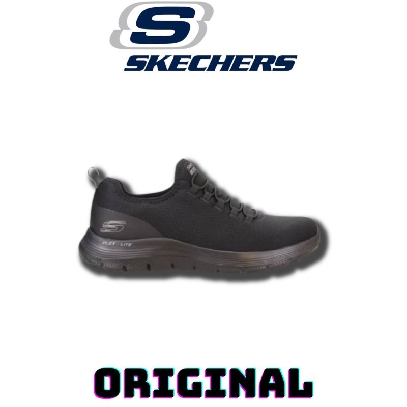 Sepatu Skechers Slip On Flex Advantage 4.0 Contributor Black Men's ( 232226/BBK ) Original