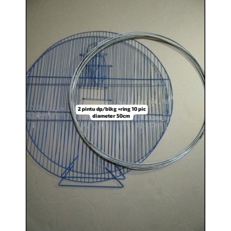 2 pintu depan belakang+ring 10 buat rakit umbaran burung jungkat jungkit seleding diameter 50 sampai