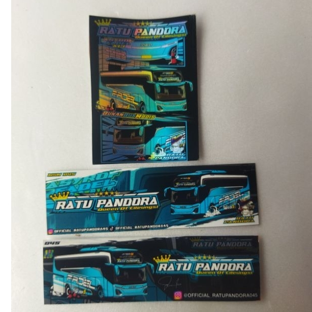 

stiker Ratu pandora hologram 3 pcs anti air