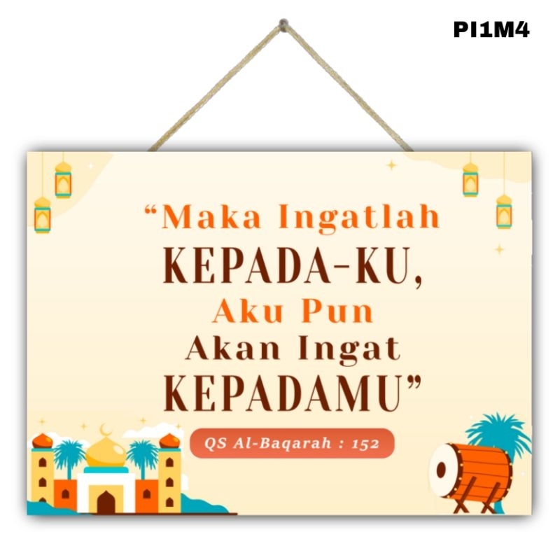 Hiasan dinding Poster QUOTES ISLAMI gantungan pajangan dinding kata kata motivasi edukasi anak
