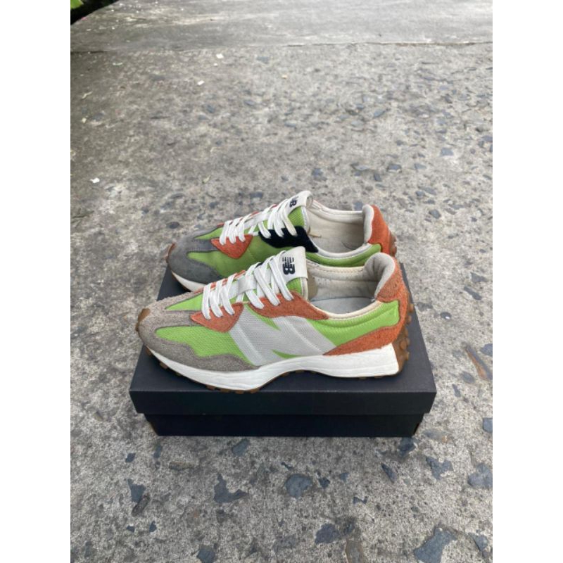 new balance 327 green/orange second original