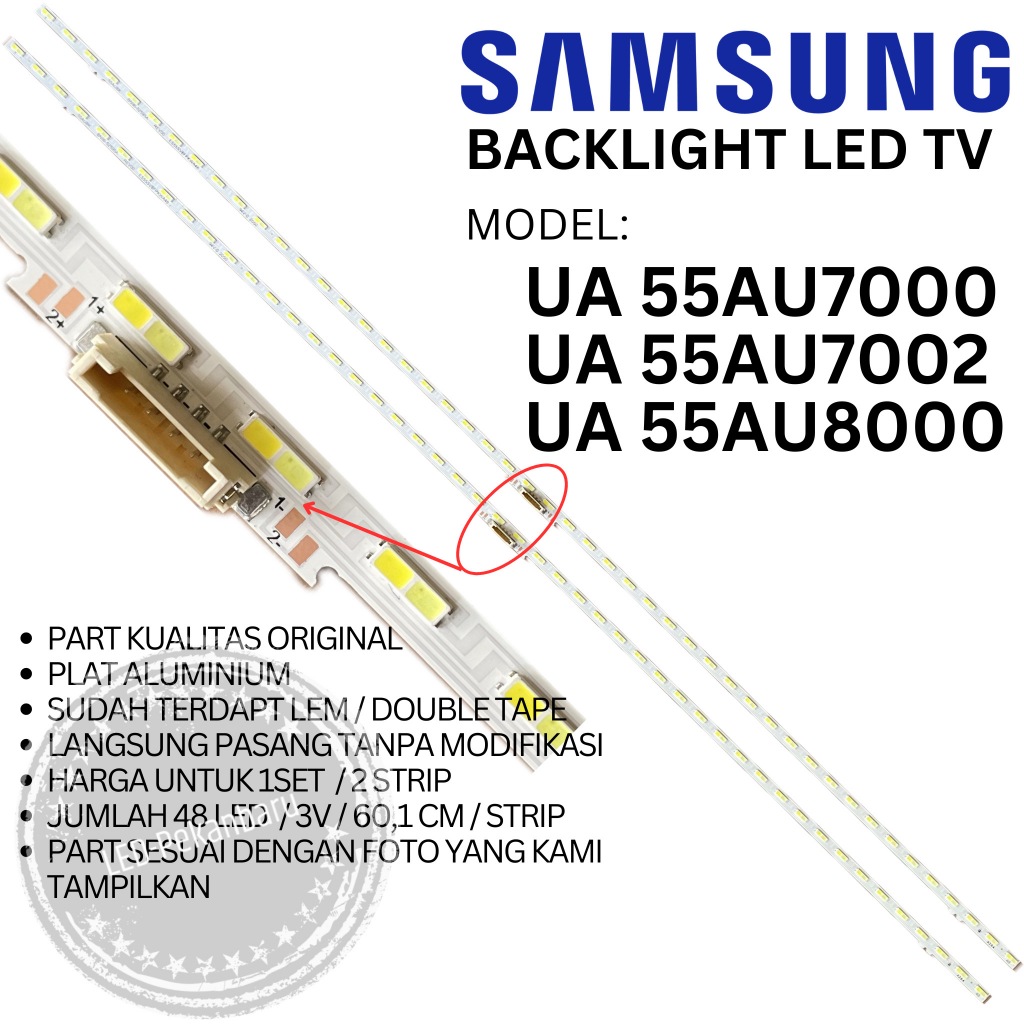 BACKLIGHT LED TV SAMSUNG 55 INC UA55AU8000 UA 55AU8000 55AU7002 55AU