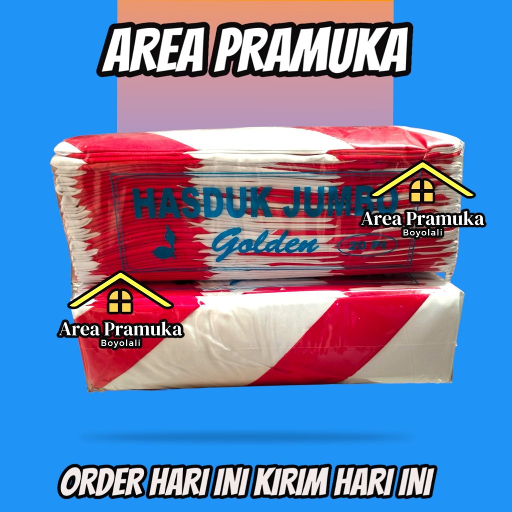 Grosir (20pcs) hasduk jumbo / hasduk pramuka jumbo