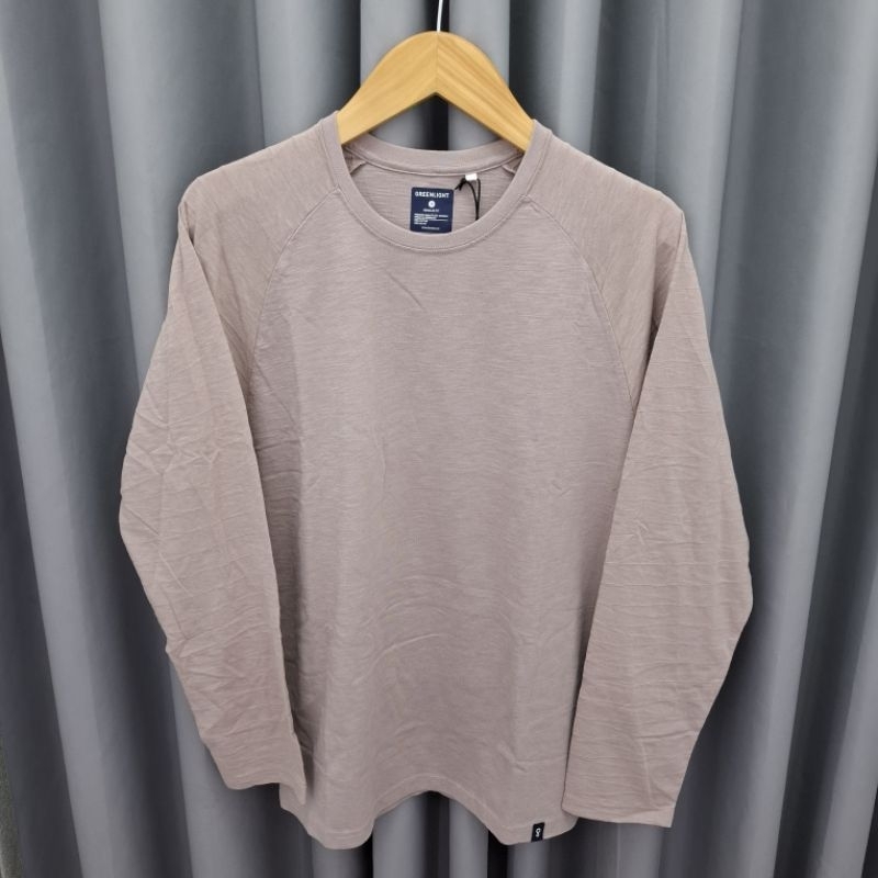 GREENLIGHT Kaos Pria Lengan Panjang Polos Original