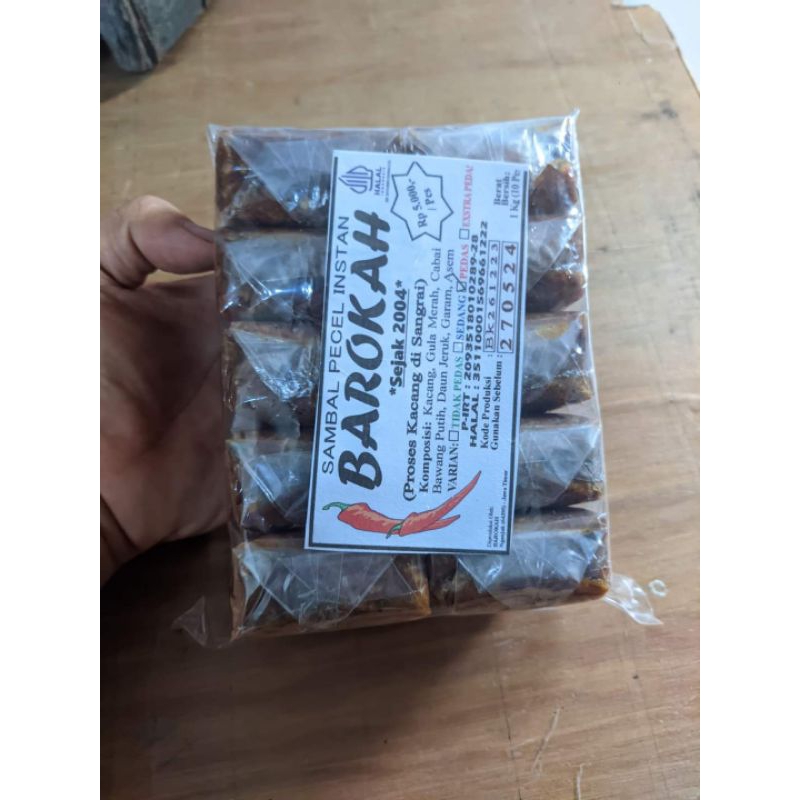 

sambal kacang kemasan ¼ super enak dan tanpa bahan pengawet