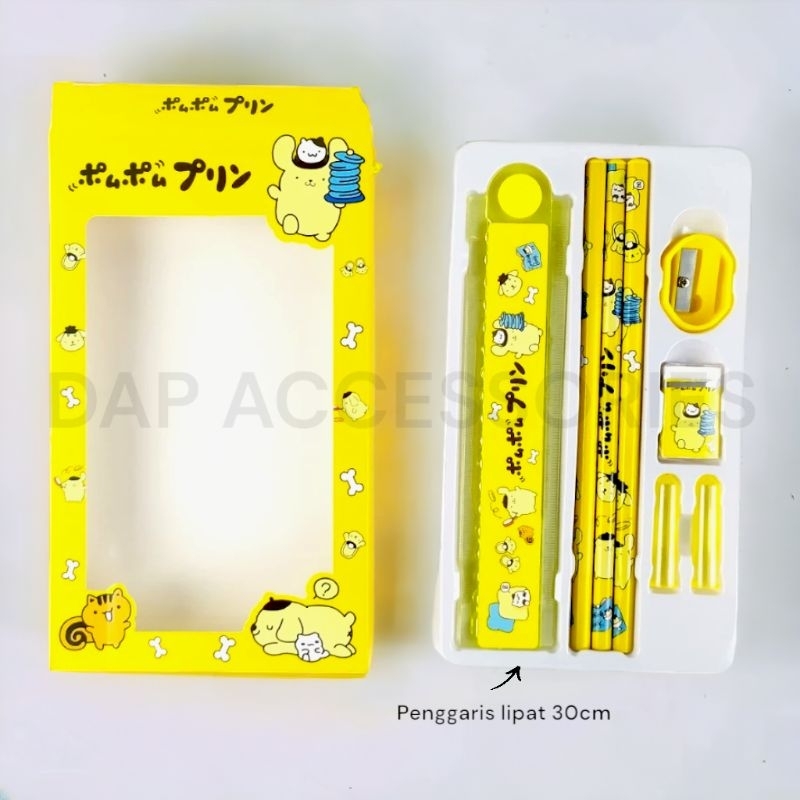 

Set Alat Tulis Sanrio / alat tulis kuromi / alat tulis cinnamoroll/ alat tulis pompurin