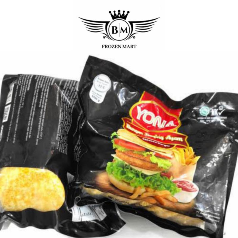 

Yona chicken burger 600gr