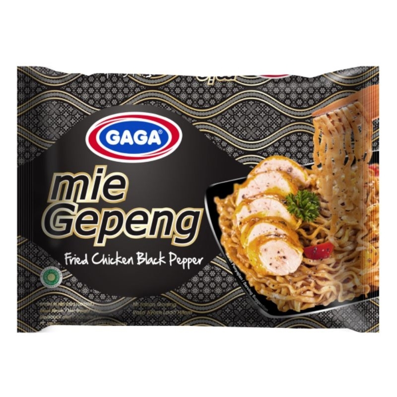 

Mie Gaga Goreng Gepeng Lada Hitam