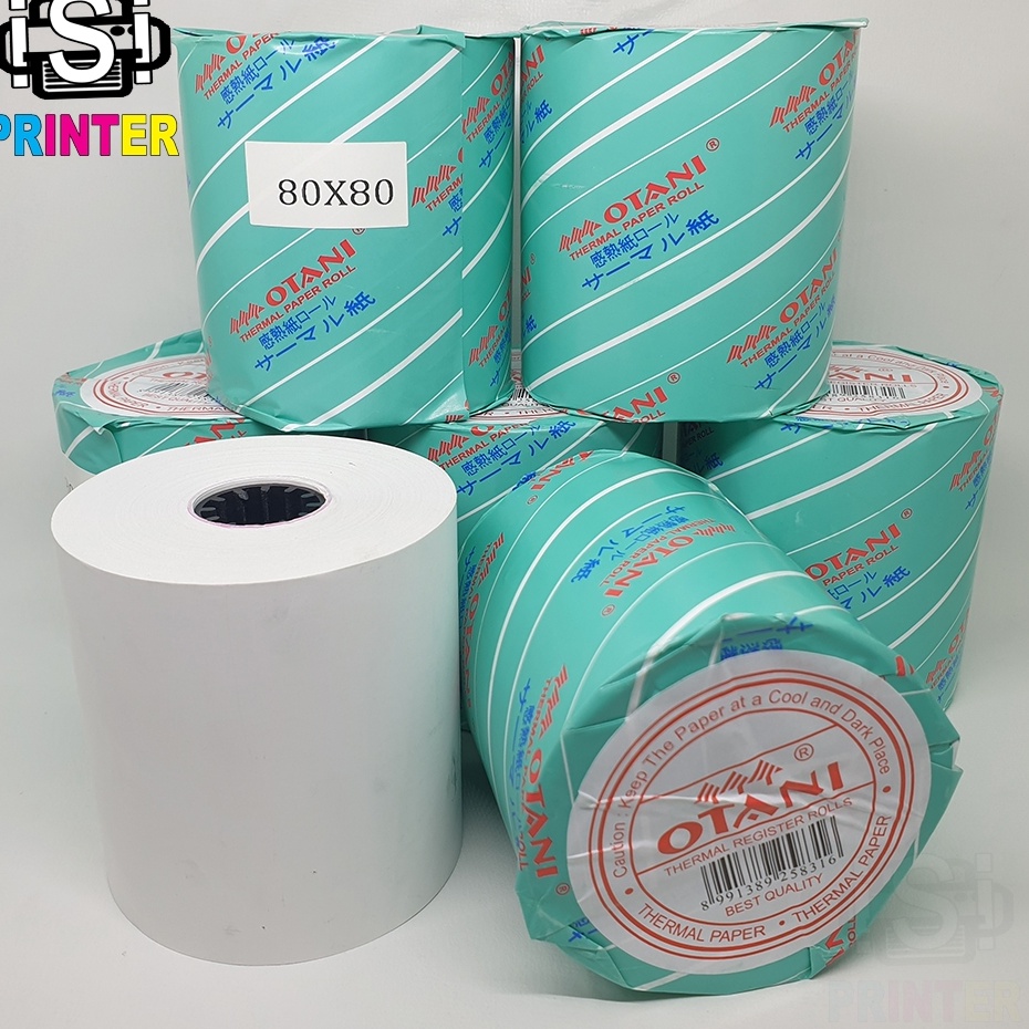 

Borong Terkini Kertas Thermal Otani 8 X 8 Struk Paper Roll 798 mm Coreless Ukuran A6 untuk Printer Kasir Cash Register EDC Bank Polos